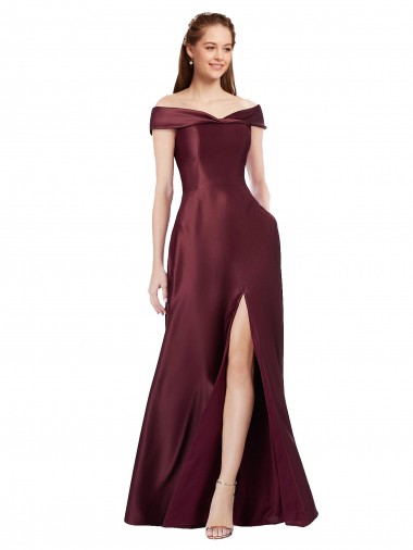 Cheapest Cap Sleeves Satin A-Line Long Strapless Evening Dress UK