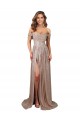 Cheapest Sleeveless Sequin A-Line Long Strapless Sexy Evening Dress UK