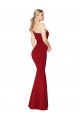 Cheapest Sleeveless Stretch Crepe Mermaid Long High Neck One Shoulder Evening Gowns UK