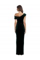 Cheapest Sleeveless Stretch Velvet Sheath Long Sweetheart Evening Dress UK