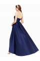 Cheapest Sleeveless Satin A-Line Long Strapless Evening Dresses UK