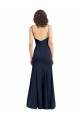 Cheapest Sleeveless Stretch Crepe Sheath Long Scoop Neck Evening Gown UK