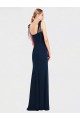 Cheapest Sleeveless Stretch Crepe Trumpet Long Spaghetti Straps Semi Formal Evening Dress UK