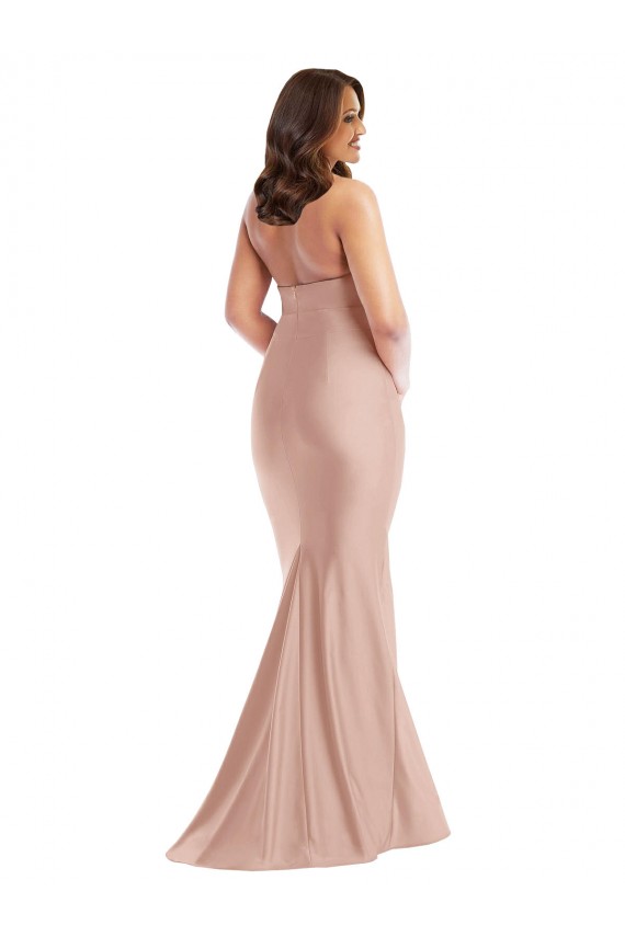 Cheapest Sleeveless Silky Satin Mermaid Long Open Back Halter Neck Plus Size Evening Dress UK