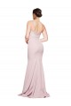 Cheapest Sleeveless Stretch Crepe Sheath Sweep Train Strapless Evening Dress UK