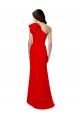 Cheapest Sleeveless Stretch Crepe Mermaid Long High Neck Red Evening Gown UK